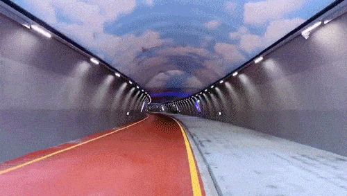 【隧道蓝天白云彩绘】——隧道蓝天白云彩绘